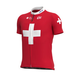 ALÉ Tricou de ciclism cu mânecă scurtă - GROUPAMA FDJ 2020 - alb/roșu