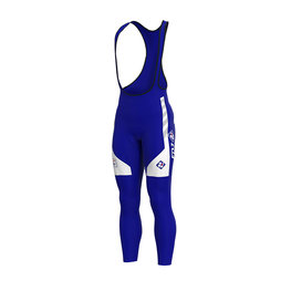 ALÉ Pantaloni de ciclism lungi cu bretele - GROUPAMA FDJ 20 WNT - albastru