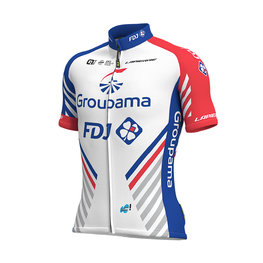 ALÉ Tricou de ciclism cu mânecă scurtă - GROUPAMA FDJ 2019 - alb/albastru/roșu