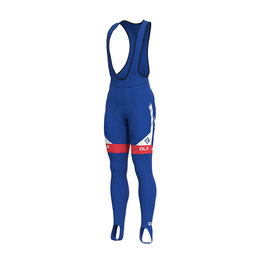 ALÉ Pantaloni de ciclism lungi cu bretele - GROUPAMA FDJ 19 WNT - albastru