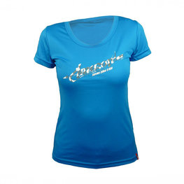 HAVEN Tricou de ciclism cu mânecă scurtă - AMAZON LADY MTB - albastru deschis/alb