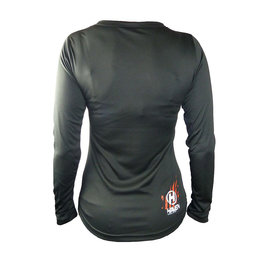 HAVEN Tricou de ciclism cu mânecă lungă de vară - AMAZON LADY LONG MTB - roșu/negru