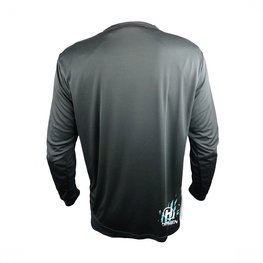 HAVEN Tricou de ciclism cu mânecă lungă de vară - NAVAHO LONG MTB - alb/negru