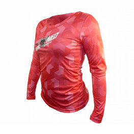 HAVEN Tricou de ciclism cu mânecă lungă de vară - PEARL NEO LONG LADY - roz