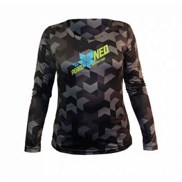 HAVEN Tricou de ciclism cu mânecă lungă de vară - PEARL NEO LONG LADY - negru