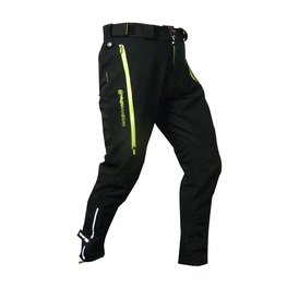 HAVEN Pantaloni de ciclism lungi fără bretele - RAINBRAIN - verde/negru