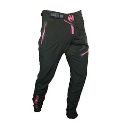 HAVEN Pantaloni de ciclism lungi fără bretele - ENERGIZER LONG  - roz/negru