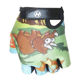 HAVEN Mănuși de ciclism fără degete - DREAM KIDS - portocaliu/negru/verde