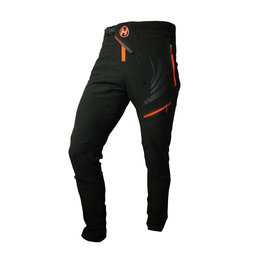 HAVEN Pantaloni de ciclism lungi fără bretele - ENERGIZER LONG  - negru/roșu