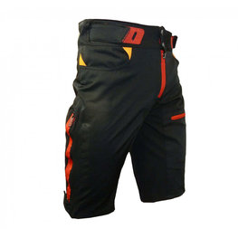 HAVEN Pantaloni scurți de ciclism fără bretele - SINGLETRAIL HMS - negru/roșu