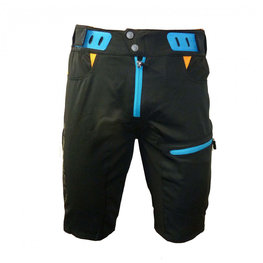 HAVEN Pantaloni scurți de ciclism fără bretele - SINGLETRAIL HMS - albastru/negru