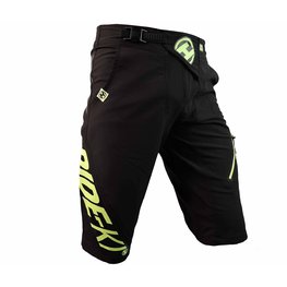 HAVEN Pantaloni scurți de ciclism fără bretele - RIDE-KI SHORT - verde/negru