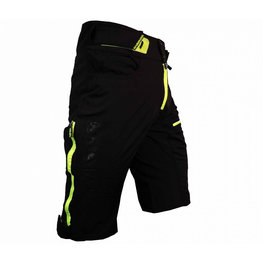 HAVEN Pantaloni scurți de ciclism fără bretele - SINGLETRAIL HMS - negru/verde