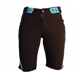 HAVEN Pantaloni scurți de ciclism fără bretele - SINGLETRAIL LADY - negru/albastru