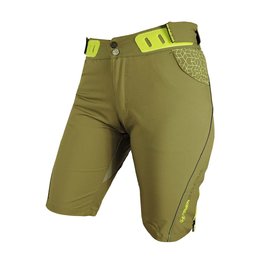 HAVEN Pantaloni scurți de ciclism fără bretele - SINGLETRAIL WMS - verde