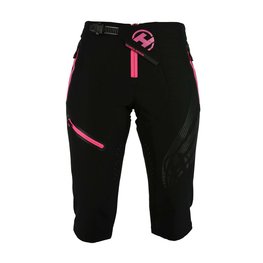 HAVEN Pantaloni scurți de ciclism fără bretele - ENERGY THREEQ 3/4 W - roz/negru