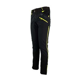 HAVEN Pantaloni de ciclism lungi fără bretele - TRINITY - negru/verde