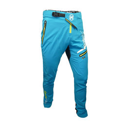 HAVEN Pantaloni de ciclism lungi fără bretele - ENERGIZER LONG  - verde/albastru