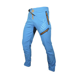 HAVEN Pantaloni de ciclism lungi fără bretele - ENERGIZER LONG  - portocaliu/albastru