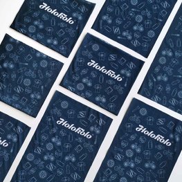 Guler de ciclism - HOLOKOLO MIDNIGHT - alb/albastru