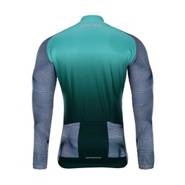 HOLOKOLO Tricou de cilism pentru iarnă cu mânecă lungă - PURIST WINTER - negru/verde/multicolor