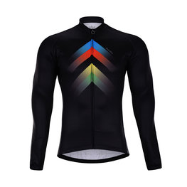 HOLOKOLO Tricou de cilism pentru iarnă cu mânecă lungă - HYPER WINTER  - negru/multicolor