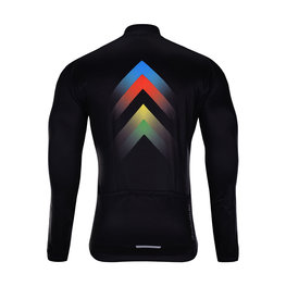 HOLOKOLO Tricou de cilism pentru iarnă cu mânecă lungă - HYPER WINTER  - negru/multicolor