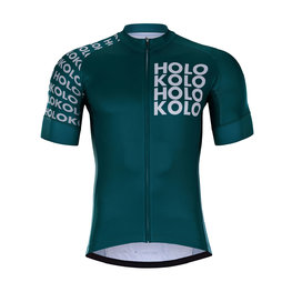 HOLOKOLO Tricoul și pantaloni scurți de ciclism - SHAMROCK - albastru/negru
