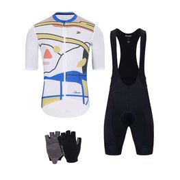 HOLOKOLO Mega set de ciclism - HORIZON ELITE - negru/multicolor/alb