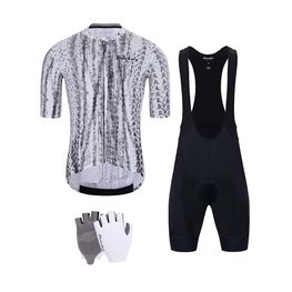 HOLOKOLO Mega set de ciclism - TYRES ELITE - alb/negru