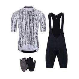 HOLOKOLO Mega set de ciclism - TYRES ELITE - negru/alb