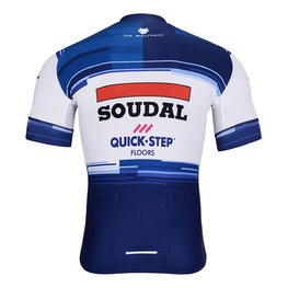 BONAVELO Tricou de ciclism cu mânecă scurtă - SOUDAL QUICK-STEP 24 - alb/albastru