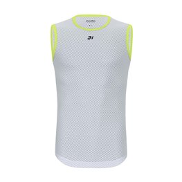 HOLOKOLO Tricou de ciclism fără mâneci - AIR LADY - gri/galben