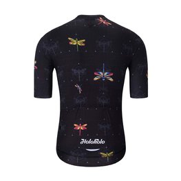 HOLOKOLO Tricou de ciclism cu mânecă scurtă - DRAGONFLIES ELITE - negru