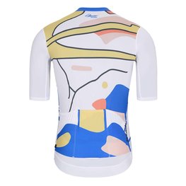 HOLOKOLO Tricou de ciclism cu mânecă scurtă - HORIZON ELITE - alb/multicolor
