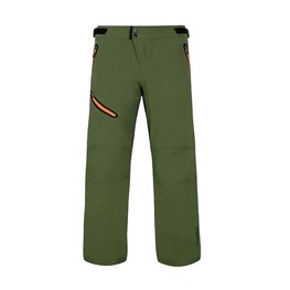 HOLOKOLO Pantaloni de ciclism lungi fără bretele - TRAILBLAZE LONG - negru/verde
