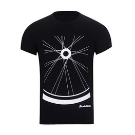 NU. BY HOLOKOLO Tricou de ciclism cu mânecă scurtă - RIDE THIS WAY II. - negru