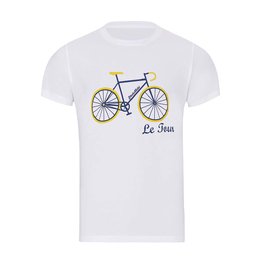 NU. BY HOLOKOLO Tricou de ciclism cu mânecă scurtă - LE TOUR LEMON II. - alb