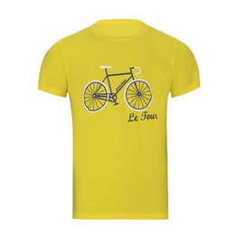 NU. BY HOLOKOLO Tricou de ciclism cu mânecă scurtă - LE TOUR LEMON II. - galben