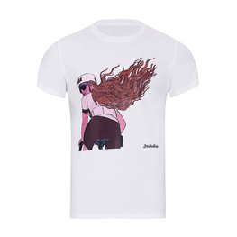 NU. BY HOLOKOLO Tricou de ciclism cu mânecă scurtă - FREE LADY - alb