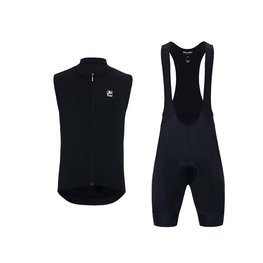 HOLOKOLO tricou fără mâneci și pantaloni scurți - AIRFLOW - negru
