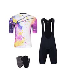 HOLOKOLO Mega set de ciclism - SPLASH - negru/mov/gri
