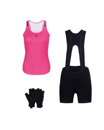 RIVANELLE Mega set de ciclism - SPARK - negru/roz