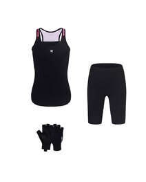 RIVANELLE Mega set de ciclism - SPARK - negru/roz