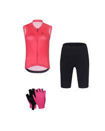 RIVANELLE Mega set de ciclism - PURE - negru/roz