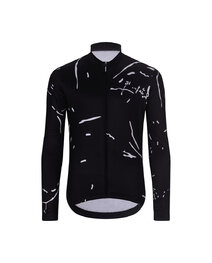 HOLOKOLO Tricou și pantaloni lungi de ciclism - PASSION WINTER - alb/negru