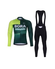 BONAVELO Jachetă și pantaloni de iarnă de ciclism - BORA 2024 - verde/alb