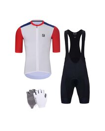 HOLOKOLO Mega set de ciclism - TECHNICAL - albastru/alb/negru