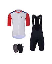 HOLOKOLO Mega set de ciclism - TECHNICAL - albastru/negru/alb