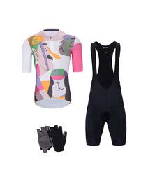 HOLOKOLO Mega set de ciclism - FACES - negru/multicolor